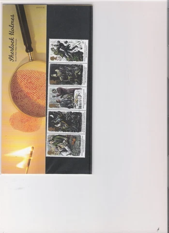 1993 ROYAL MAIL PRESENTATION PACK SHERLOCK HOLMES MINT DECIMAL STAMPS Cover