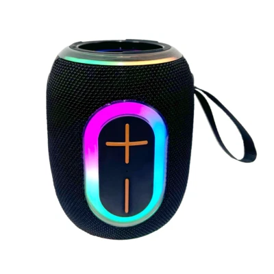 QFX BT-7 Portable Bluetooth Speaker +TWS +AUX/USB/TF/FM +Multi-Color LED Lights - Image 1 of 2