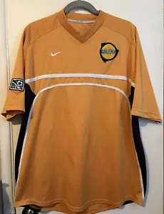 Vintage Los Angeles LA Galaxy Yellow Nike Jersey Size XL - Picture 1 of 8