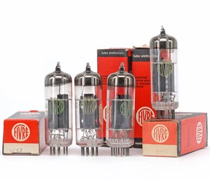MATCHED QUAD 6CS7 FIVRE NOS ITALY Tube Lampe Valvola Valve 진공관 真空管 电子管 - Picture 1 of 2