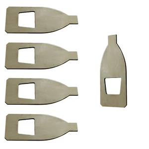 5x 4/4 violino puro argento punta fiocco materiale parti vero argento spessore tream 0,5 mm - Foto 1 di 2
