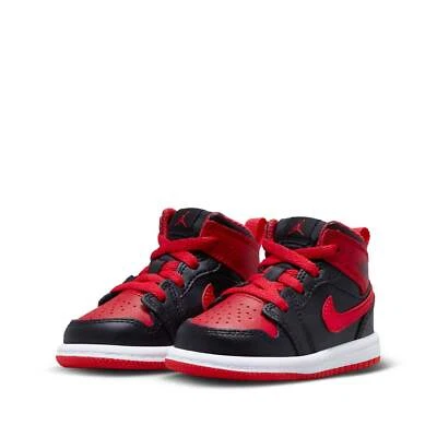 [DQ8425-060] Air Jordan 1 Retro Mid Infant Toddler Infant Sneakers *NEW* - Image 1 of 4