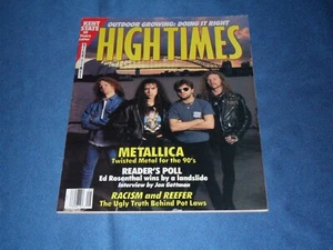 HIGH TIMES Magazine May 1990 METALLICA Interview - Picture 1 of 4