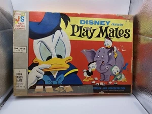 VINTAGE DISNEY CHARACTER PLAY MATES MEMORY MATCH GAME - RARE - FREE POSTAGE !! - Picture 1 of 11