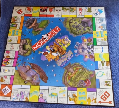 Scooby-Doo Monopoly Donor  Replacement Part Game Board 2000 Fright Fest USAopoly - Image 1 of 4