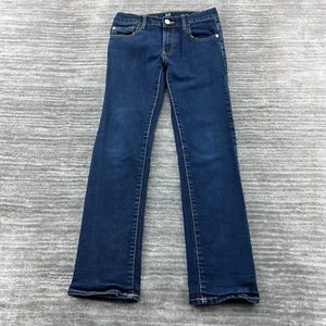 Gap Jeans Size 12 Youth Girls Straight Stretch Low Rise Medium Wash Blue Denim - Picture 1 of 10