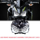 1X Full LED Headlight Assembly for Kawasaki Z900 2017-2019 Angel Wing DRL White