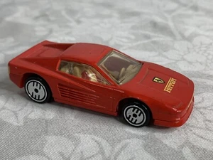 Vintage 1986 Mattel Hot Wheels Red Ferrari Testsrossa Sports Car Collectible (B4 - Picture 1 of 9