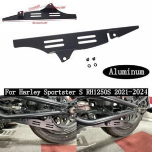 Black Lower Chain Protection Belt Guard Guide Wheel For Harley Sportster RH1250S - Picture 1 of 9