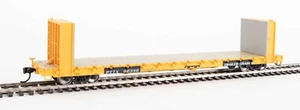 HO SCALE - WALTHERS Mainline 910-5824 TRAILER TRAIN - PTTX 60' Bulkhead Flat Car - Picture 1 of 4