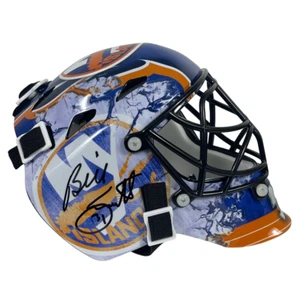 Billy Smith Signed Auto NY Islanders Mini Goalie Mask Beckett Witness BAS COA - Picture 1 of 6