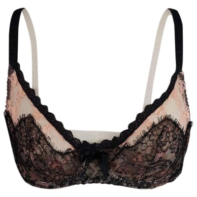 Agent Provocateur Mujer Rosa/Negro Chantilly Sujetador Encaje AP 32C Foto 1 de 4