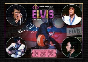 ELVIS PRESLEY - International 1969 - SIGNED ORIGINAL A4 PHOTO PRINT MEMORABI - Picture 1 of 5