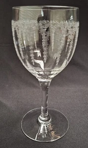 One H. C. Fry Glass Goblet with DE 103 etched pattern - Picture 1 of 4