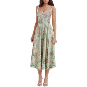 Frauen Sommer Damen Röcke Zärtlichkeit Kleider Französisch Elegant Stilvoll - Picture 1 of 7