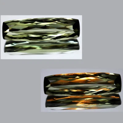 Magnífico Cojín 3,03 ct (16 x 5 mm) Pavo Cambio de Color Diáspora Piedra Preciosa Foto 1 de 4