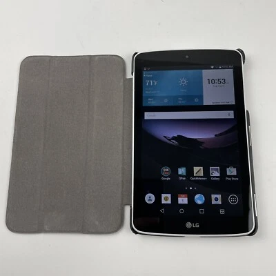 LG Tablet LK430 Wi-Fi + 4G Sprint 7" Screen With Case White - Image 1 of 4