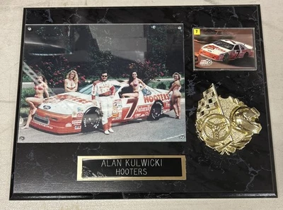 Placa de pared de madera Alan Kulwicki serie premium coleccionista rastros 1954-1993 Foto 1 de 4