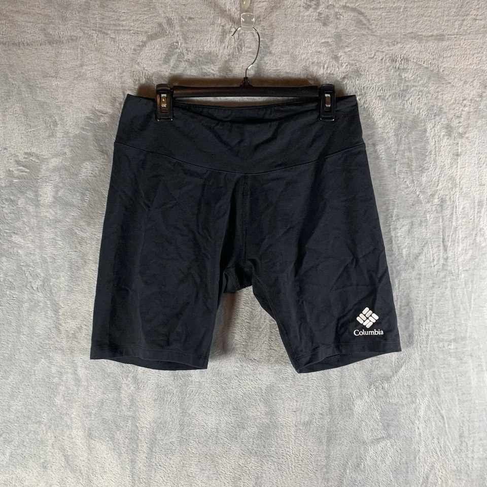 Columbia Women's Trek 1/2 Tight High Waist Shorts Black XL Back Pocket