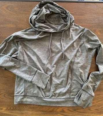 Sudadera con capucha para mujer Ogio Force talla mediana, gris jaspeado, atlética absorbente Foto 1 de 4