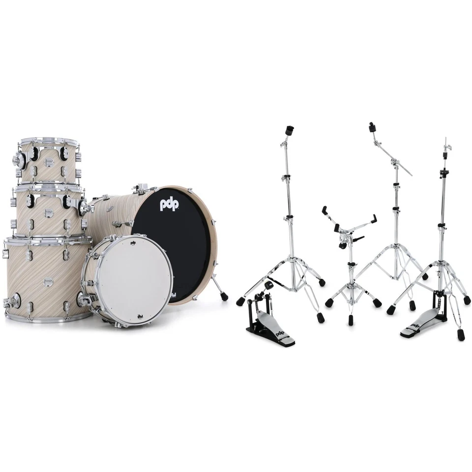 PDP Concept Maple 5-piece Shell Pack and Hardware Bundle - Twisted Ivory - Image 1 of 1