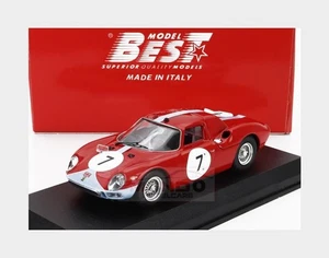 1:43 BEST Ferrari 250Lm 3.3L V12 #7 Winner 12H Reims 1964 Hill Bonnier BE9866 - Foto 1 di 2