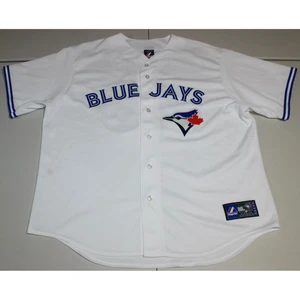Camiseta deportiva cosida MLB vintage Toronto Blue Jays Adam Lind #26 2XL majestuosa blanca - Imagen 1 de 5