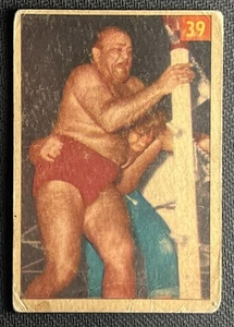 Nanjo Singh 1954-55 Parkhurst #39 Vintage Wrestling card NWA wwf WWE japan - Picture 1 of 4
