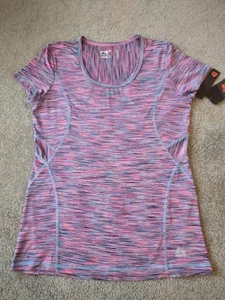 Misses RBX Performance Top, Short Sleeve, Wicking, Stretch, Purple Multi, M, New - Picture 1 of 11