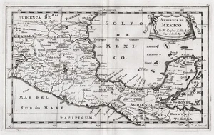 Mexico Mexiko Central America Amerika Amerique map Karte Sanson 1680 - Bild 1 von 1