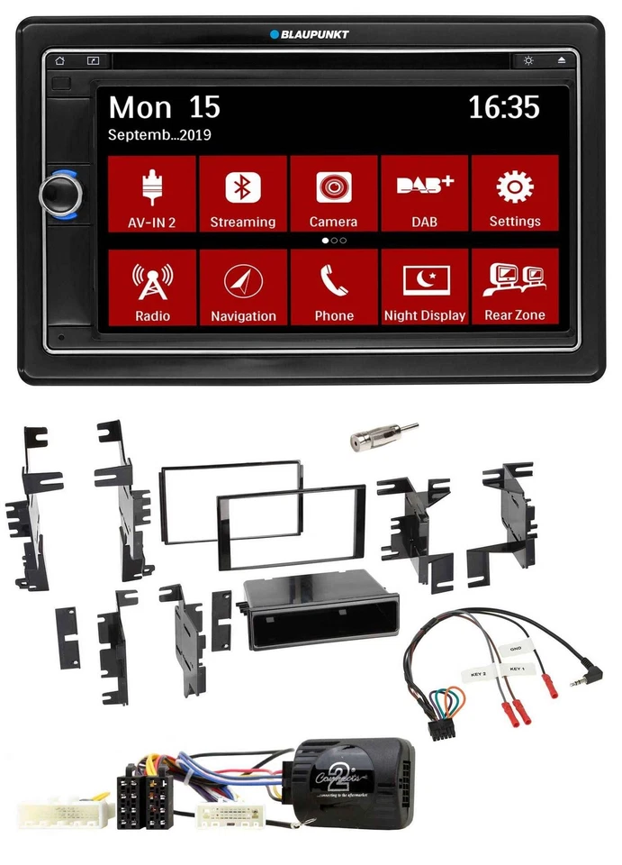 Blaupunkt Lenkrad DAB TMC 2DIN USB Bluetooth Navigation für Nissan Tida ab 2008 - Bild 1 von 4