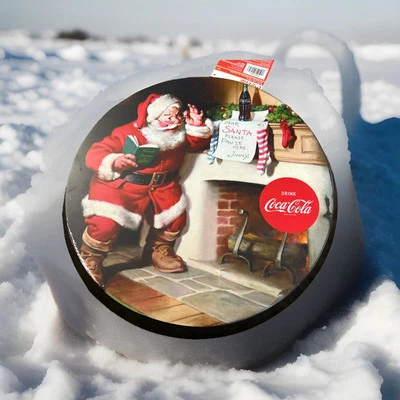 Coca-Cola Large Bottle Cap Steel Sign Red wit White Script Logo Brand New F/Ship - Image 1 of 4