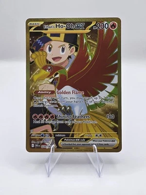 Pokemon TCG Ethan's Ho-Oh EX Hyper Rare Holo Card 239/182 Sv10: Destined Rivals - Image 1 of 2