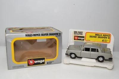 B70 1:24 BBURAGO BURAGO 0134 / 134 ROLLS ROYCE SILVER SHADOW II MET. GRIGIO NMIB - Immagine 1 di 4