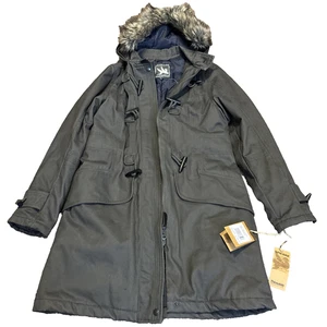 NWT Spiewak and Sons Hooded coat Medium Brown Houndstooth $198 Bramd New - Picture 1 of 16