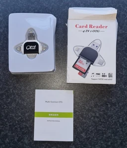 Lettore di schede multifunzione 4 in 1 OTG - USB-A / USB-C / Lightning / Micro USB - Foto 1 di 10