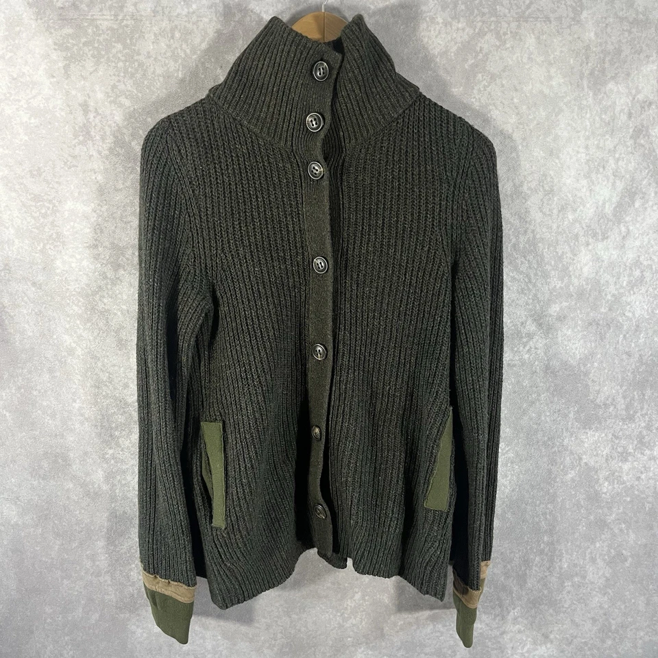 Cárdigan Sleeping On Snow Mujer Pequeño Verde Botón Suéter Anthropologie SIN CAPUCHA Foto 1 de 4