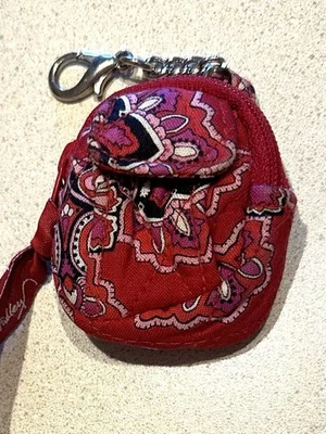 Vera Bradley Charming Mini Backpack Key Chain Clip Bag Charm Frankly Scarlet Tag - Image 1 of 4