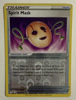 Spirit Mask - 160/203 - Reverse Holo - Uncommon - Evolving Skies - Pokémon TCG - Image 1 of 4