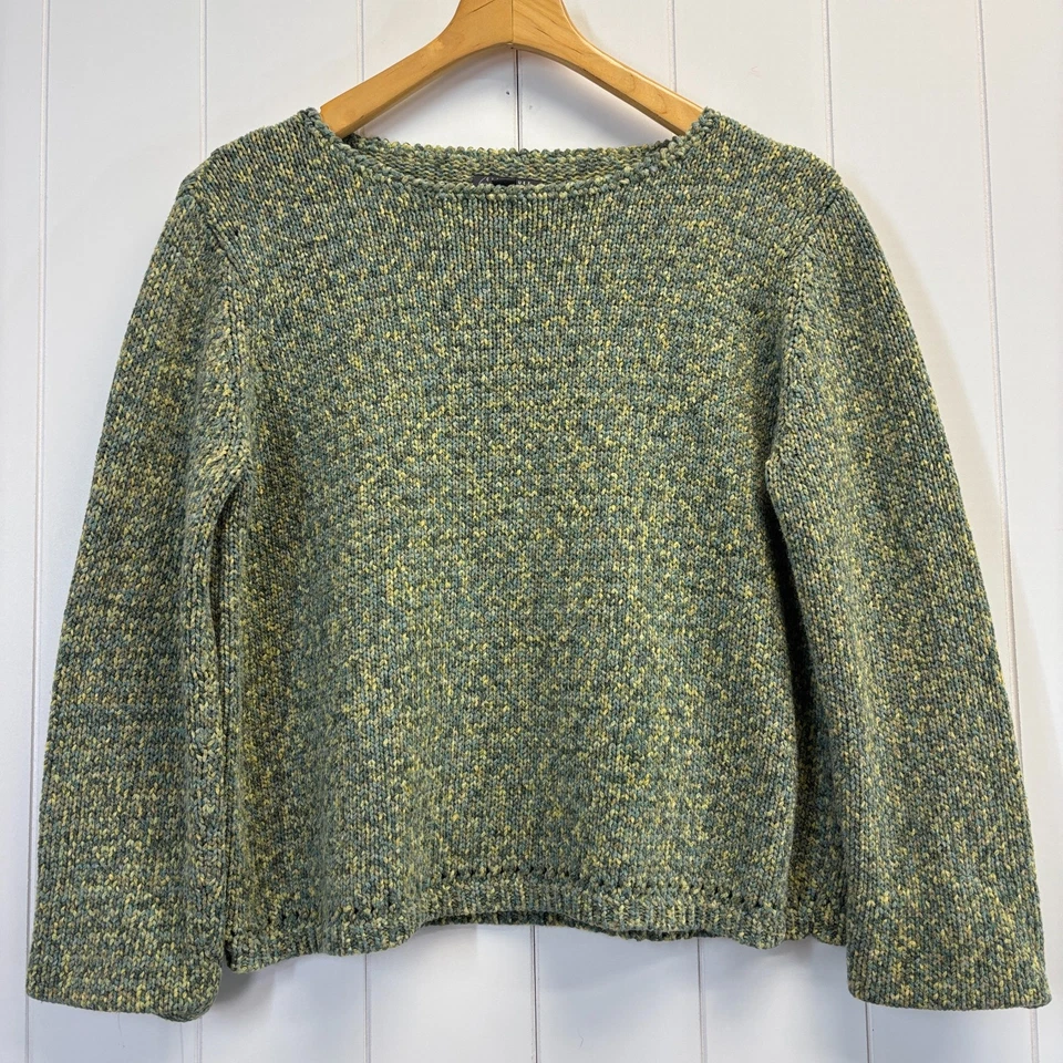 Винтажный Classiques Entier женщин 90-х прибрежный бабушка коробка Tweed свитер размер L удобный - Изображение 1 из 4
