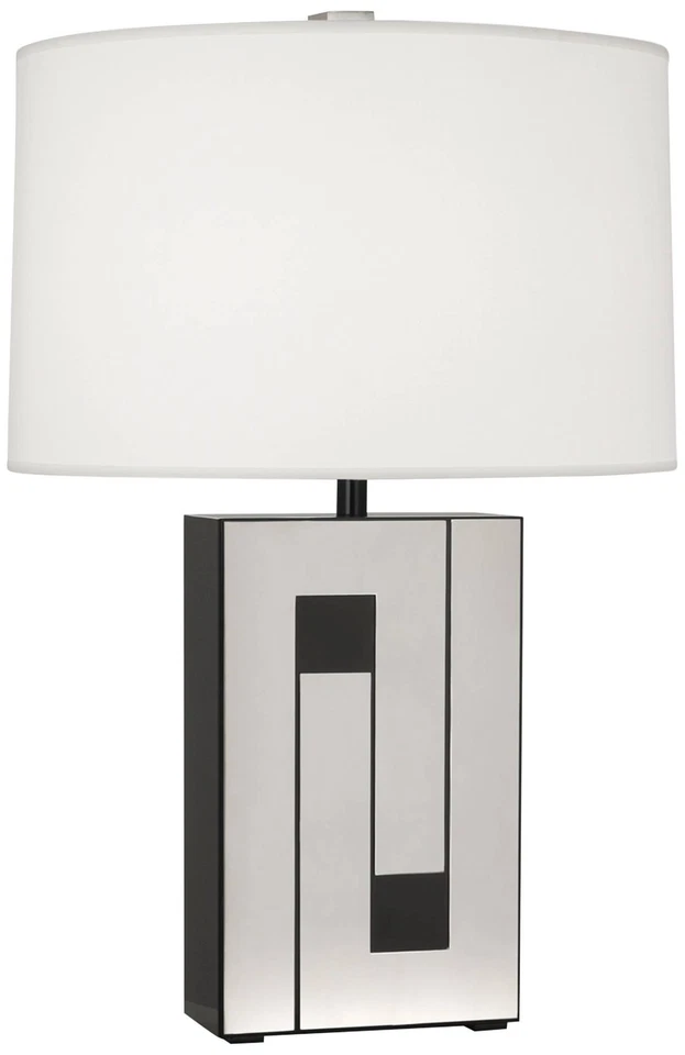 Lámpara de mesa Robert Abbey Blox 28 1/4" esmalte negro y níquel pulido Foto 1 de 1