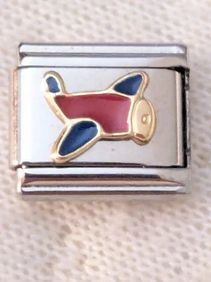 Auténtico Dije Italiano Zoppini Avión Rojo Viaje Fly K6 Foto 1 de 4