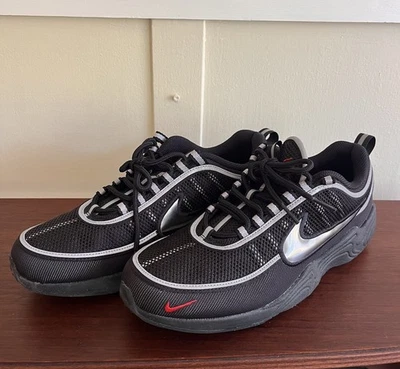 Nike Air Zoom Spiridon Black Silver Sz 10 Mens Great Condition  - Image 1 of 4