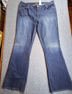 Pantalones de mezclilla Eddie Bauer para mujer talla 20 alto corte natural bota algodón logotipo spandex - Imagen 1 de 10