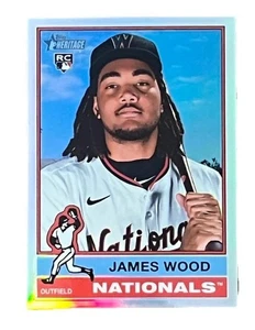 2025 Topps Heritage - Refractor - #231 - James Wood - RC - Nationals - Bild 1 von 2