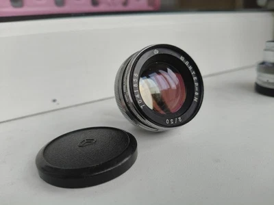 Jupiter-8M 50mm f/2 Lens – Soviet Rangefinder Lens (Contax-Kiev Mount) - Image 1 of 4