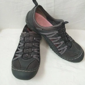 JBU by Jambu Women's JBU Evergreen Sneaker Size 7.5 Charcoal/Pink Water Ready - Picture 1 of 14