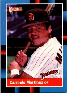 1988 Donruss - Solid Blue Border Upper Right Corner #287 Carmelo Martinez - Picture 1 of 2