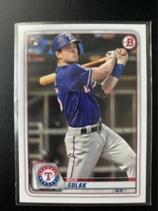 2020 Bowman #96 Nick Solak RC Rangers - Picture 1 of 2