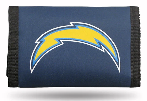 NFL San Diego Chargers Nylon Tri-Fold Wallet, NEW Cover